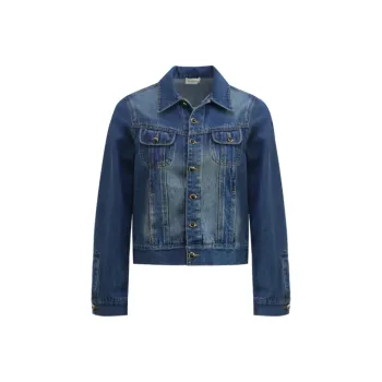 Little Pull Denim Jacket Women's Washed Blue