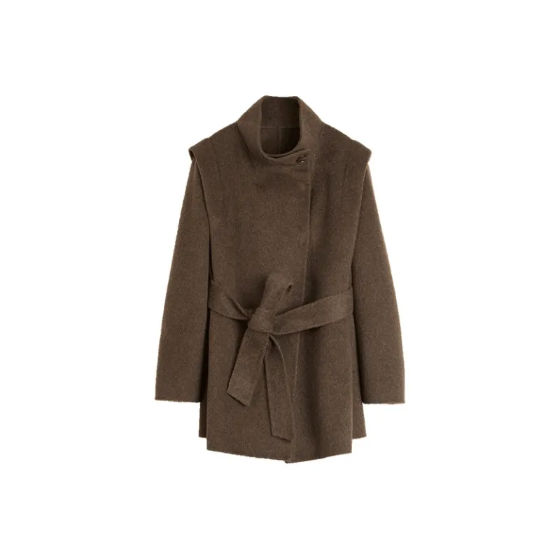 ELLE Coats Women's Coffee-0