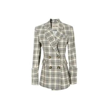 MISSSHINE Business Suits Women's Gray Blue