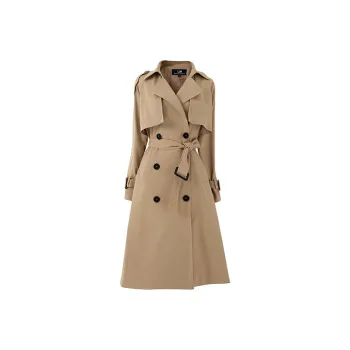 SOON FLOWER Trench Coat Women's Khaki