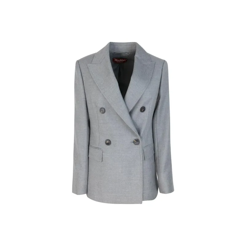 MaxMara Studio Double Breasted Long Sleeved Jacket-0