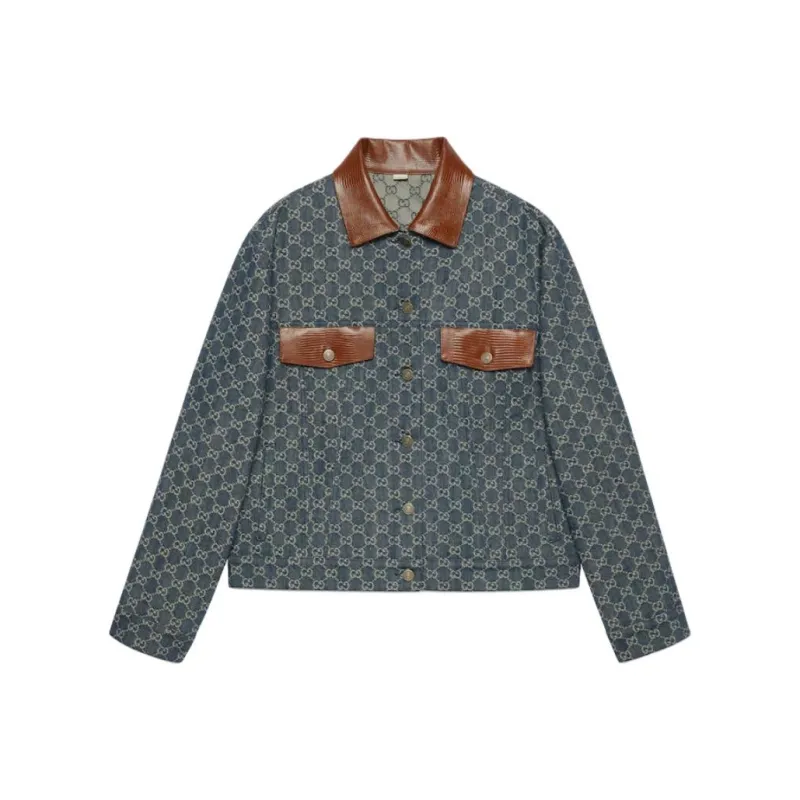 GUCCI Denim Jacket Women's Blue-0