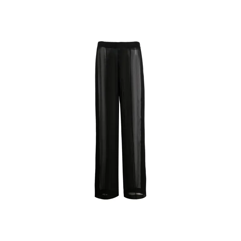 SAINT LAURENT Silk Straight leg Trousers-0