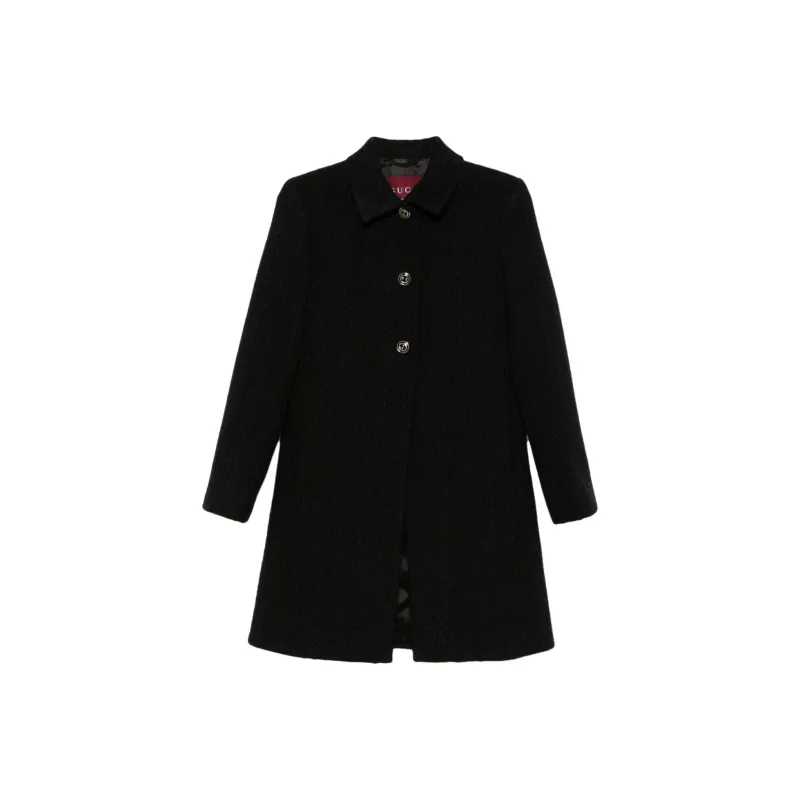 GUCCI Collared Button Up Coat-0
