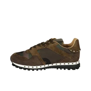 Valentino Low Top Casual Shoes Men's Dark Green