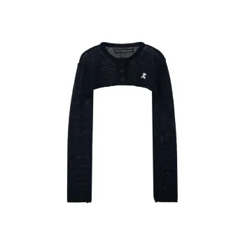 Rest&Recreation SHORT BOLERO CARDIGAN Cropped Coats Women's NAVY/Marine Blue