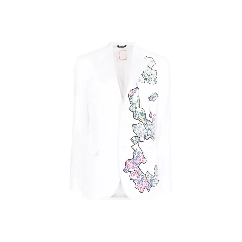 Antonio Marras Floral patchwork Single breasted Blazer-0