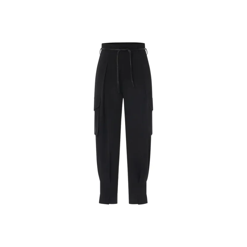MO&CO Cargo Pants Women's Black-0