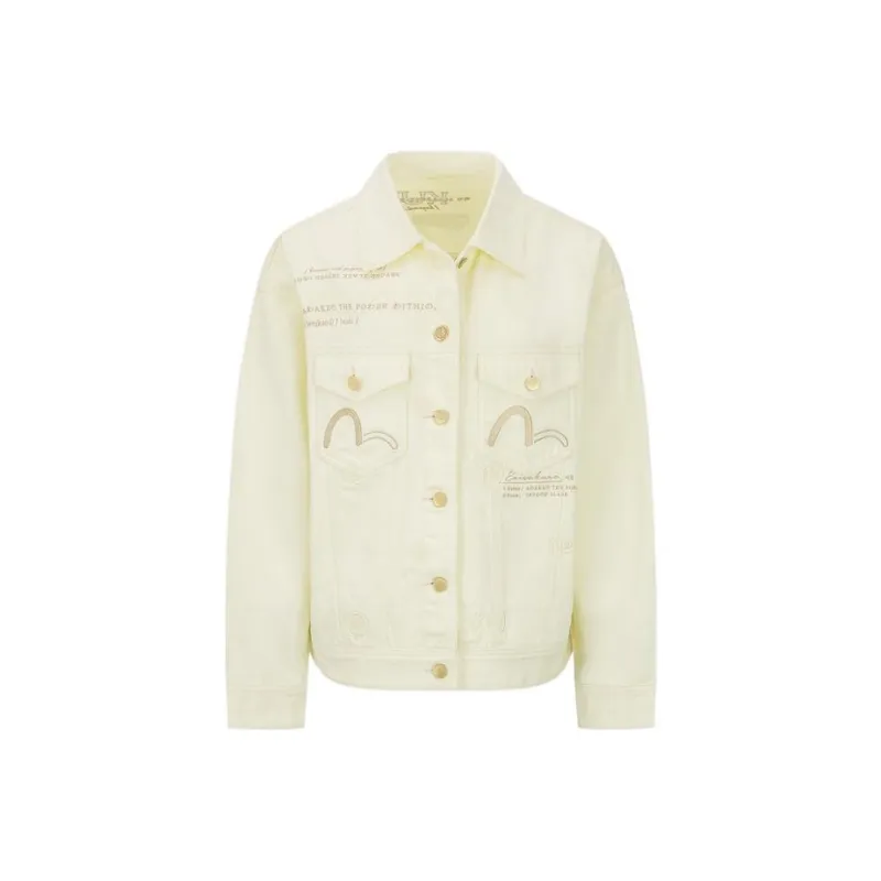 EVISU Denim Jacket Women's Light Yellow-0