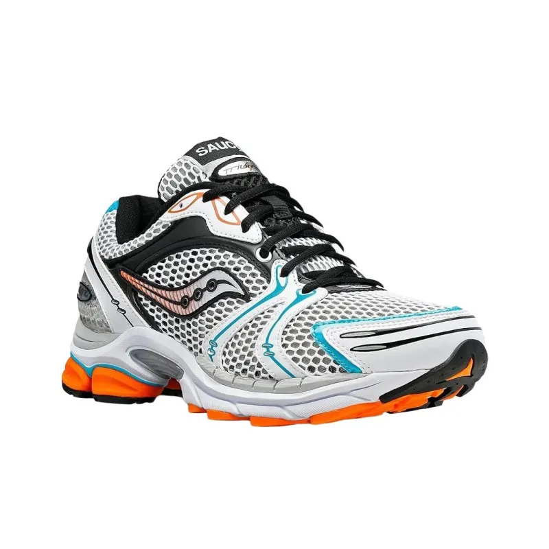 Saucony ProGrid Triumph 4 White Teal Orange-2