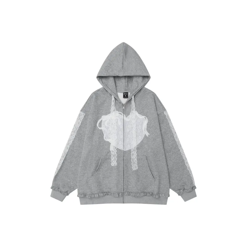Vine Color Sweatshirt Unisex Gray-0