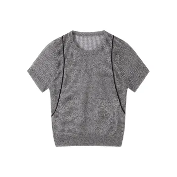 XIANGYING Knitwear Women's Light Gray