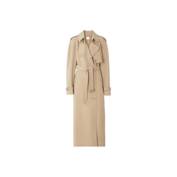 Burberry SS22 Trench Coat Women's Soft Yellow Umber