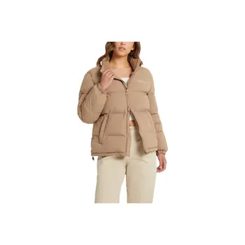 GUESS Down Jacket Women's Beige Yellow
