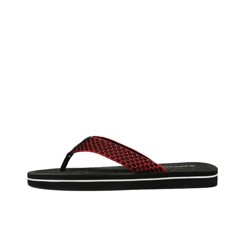 NANJIREN Woven Quiet Odor Resistant Abrasion Resistant Slip Resistant Antibacterial Flip Flops Men's-6