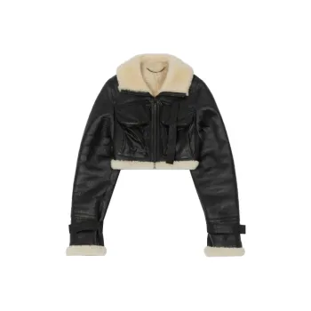 KENZO Leather Jackets Women's Black