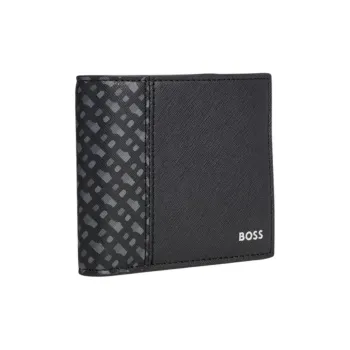 BOSS Leather Wallet Men's Black
