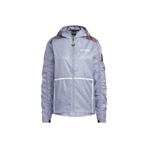 Adidas National Geographic Co branded Section Sun Protection Clothing Women's Silver Gray Violet