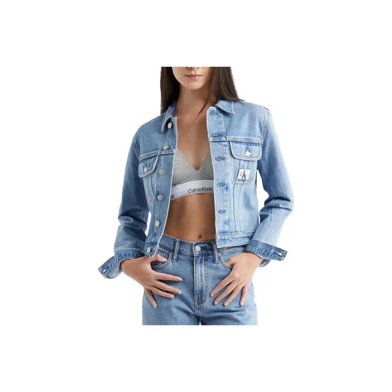 CK/Calvin Klein Denim Jacket Women's Blue-0