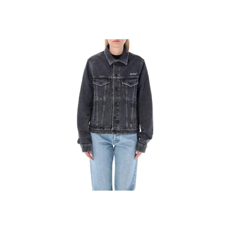 OFF WHITE Diag Regular Jacket Dark Grey-0
