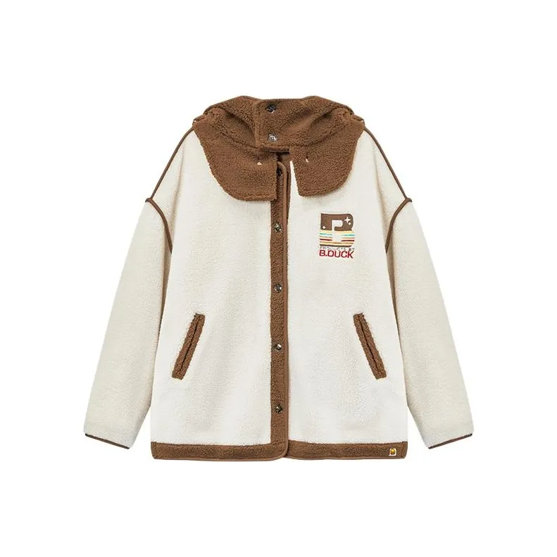 B.Duck Velvet feel Coat Women's Beige-0