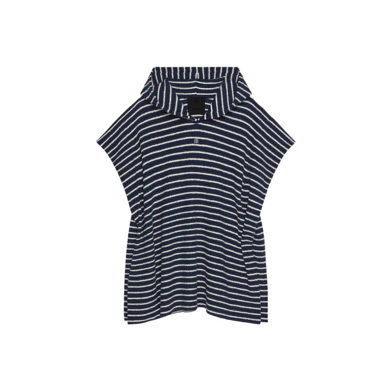 Givenchy Striped Towelling Poncho-0