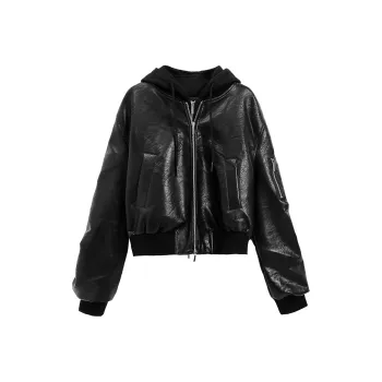 TURN SIGNAL Leather Jacket Women's Black