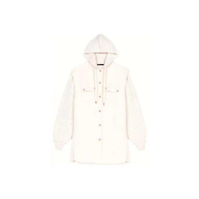 Maje Faux-fux Layered Coat-0