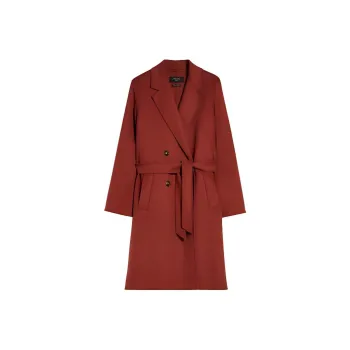 WEEKEND MaxMara Flirt Collection Double-Breasted Wool Coat Coats Women's Red