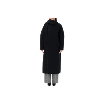 MSGM Scarfed Embellished Long Coat