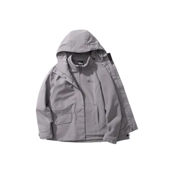 Jack Wolfskin Waterproof And Windproof To Keep Warm 3 in 1 Windbreaker Jacket Women's