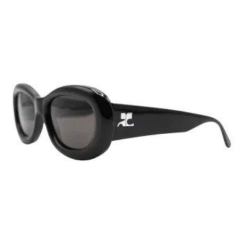 COURREGES Irregular Shape Sunglasses Women's Black