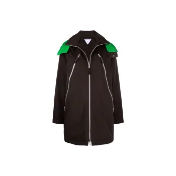 Bottega Veneta Parka Coats Women's Dark Chocolate