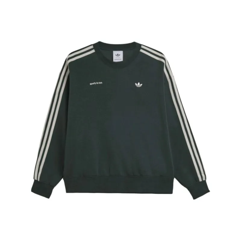 Adidas X Sporty & Rich Women's Sweatshirt Shadow Green-0