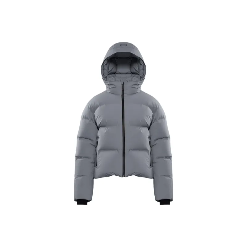 ARITZIA The Super Puff2OTM Shorty - RainstopTM Down Jacket Women's Shady Blue-0