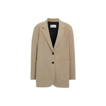 COACH SS24 Business Suits Coats Women's Green Tea Brown