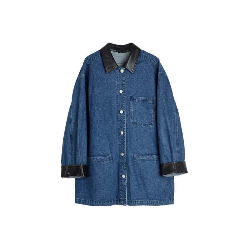 ELLE Denim Jacket Women's Denim Blue-0