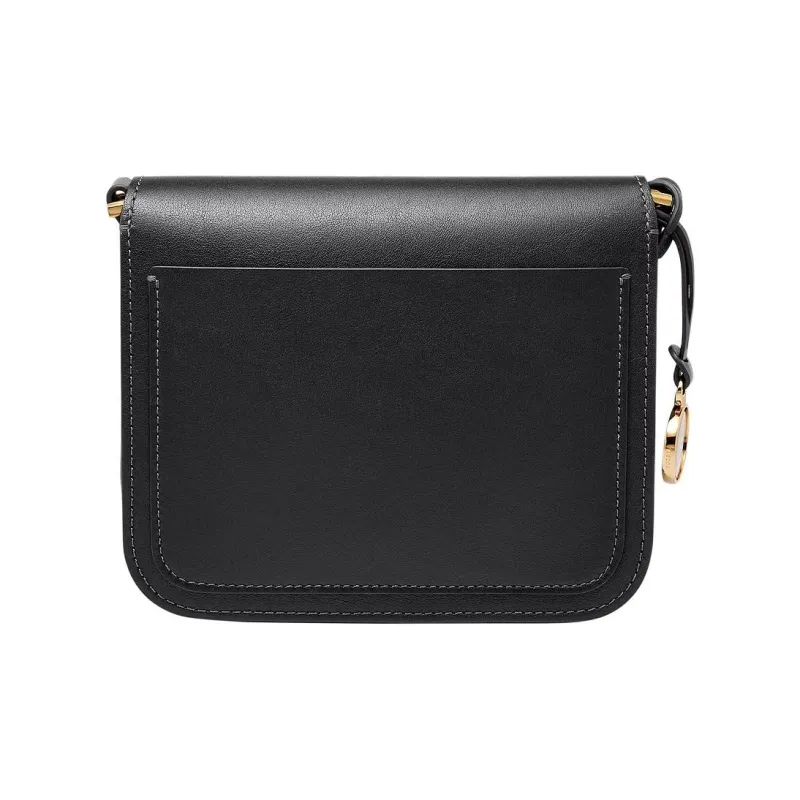 FOSSIL Smooth Leather Shoulder Bag, Crossbody Bag Women's Black-2