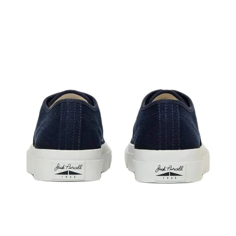 Converse Jack Purcell Anti Slip Wear Resistant Low Top Canvas Shoes Unisex Blue-3