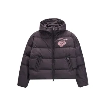 Ed Hardy SS25 Down Jacket Women's Black