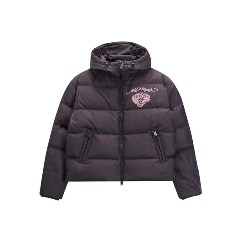 Ed Hardy SS25 Down Jacket Women's Black-0