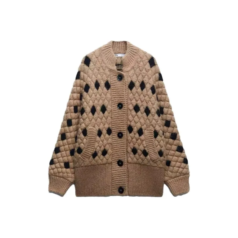 ZARA Coats Women's Tan-0