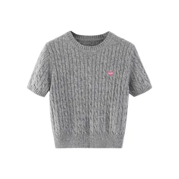XIMENG Knitwear Women's Heather Gray