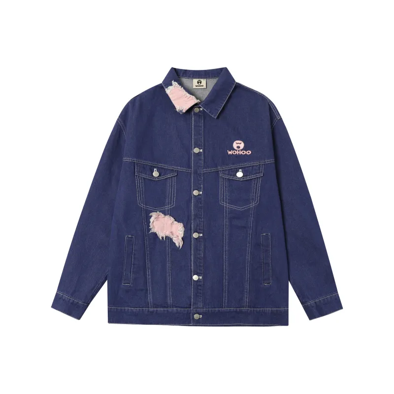WOHOO Denim Jackets Unisex-4