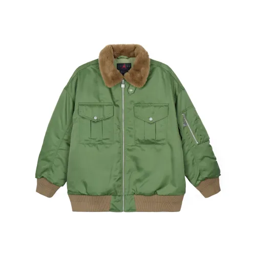 Jordan Jackets & Coats Women's Light Olive Yellow
