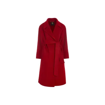 BESIONIA FW23 Coats Women's Red