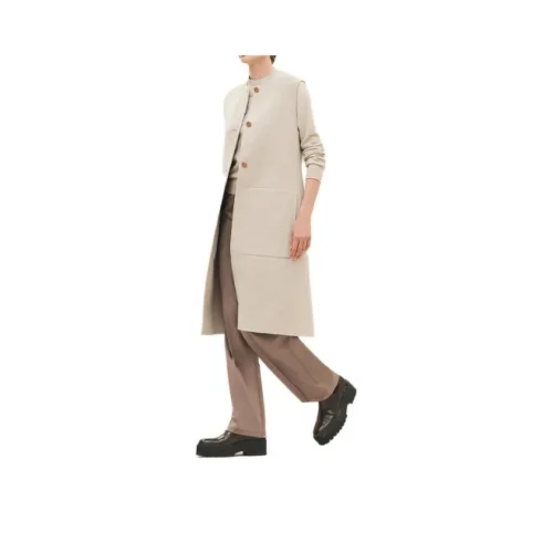 HERMES Vests Women's Ecru