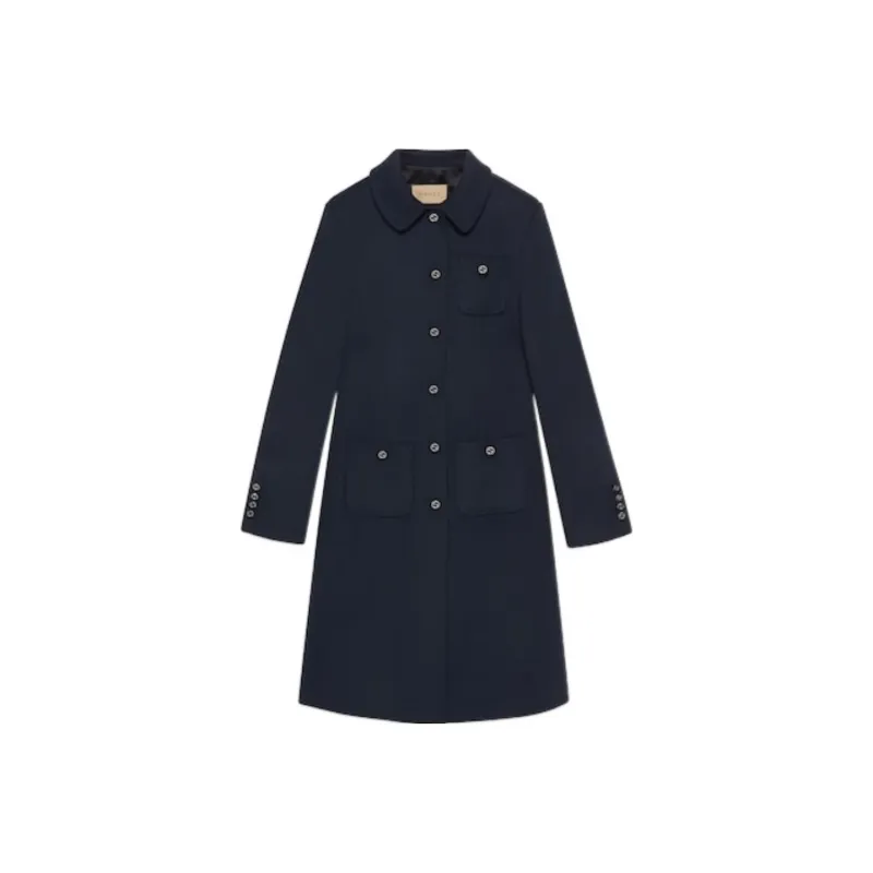 GUCCI Coats Women's Blue-0