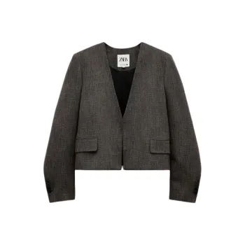 ZARA ZW Series Business Suit Women's Zebra Print Brown