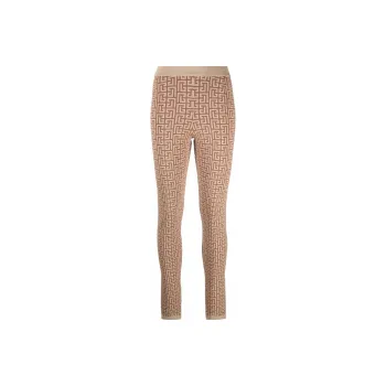BALMAIN Debossed Monogram Leggings